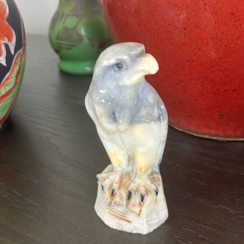 Vintage soapstone eagle